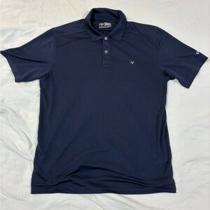 Callaway XL Golf Polo Shirt Navy‎ Blue Opti-Dri Performance Tech Stretch